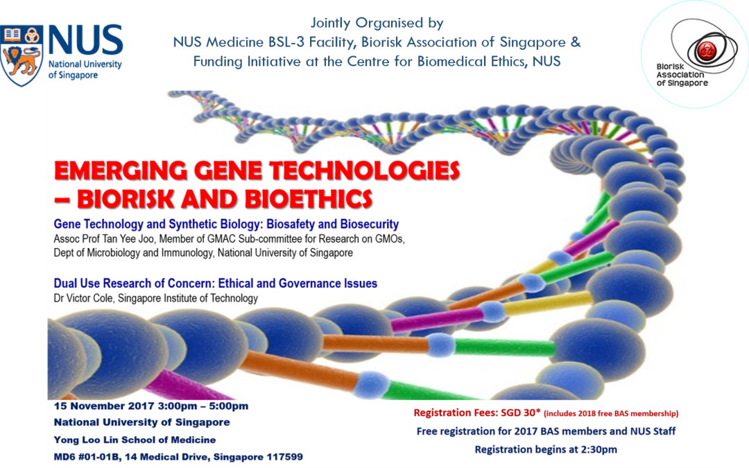Seminar on Emerging Gene Technologies – Biorisk and Bioethics